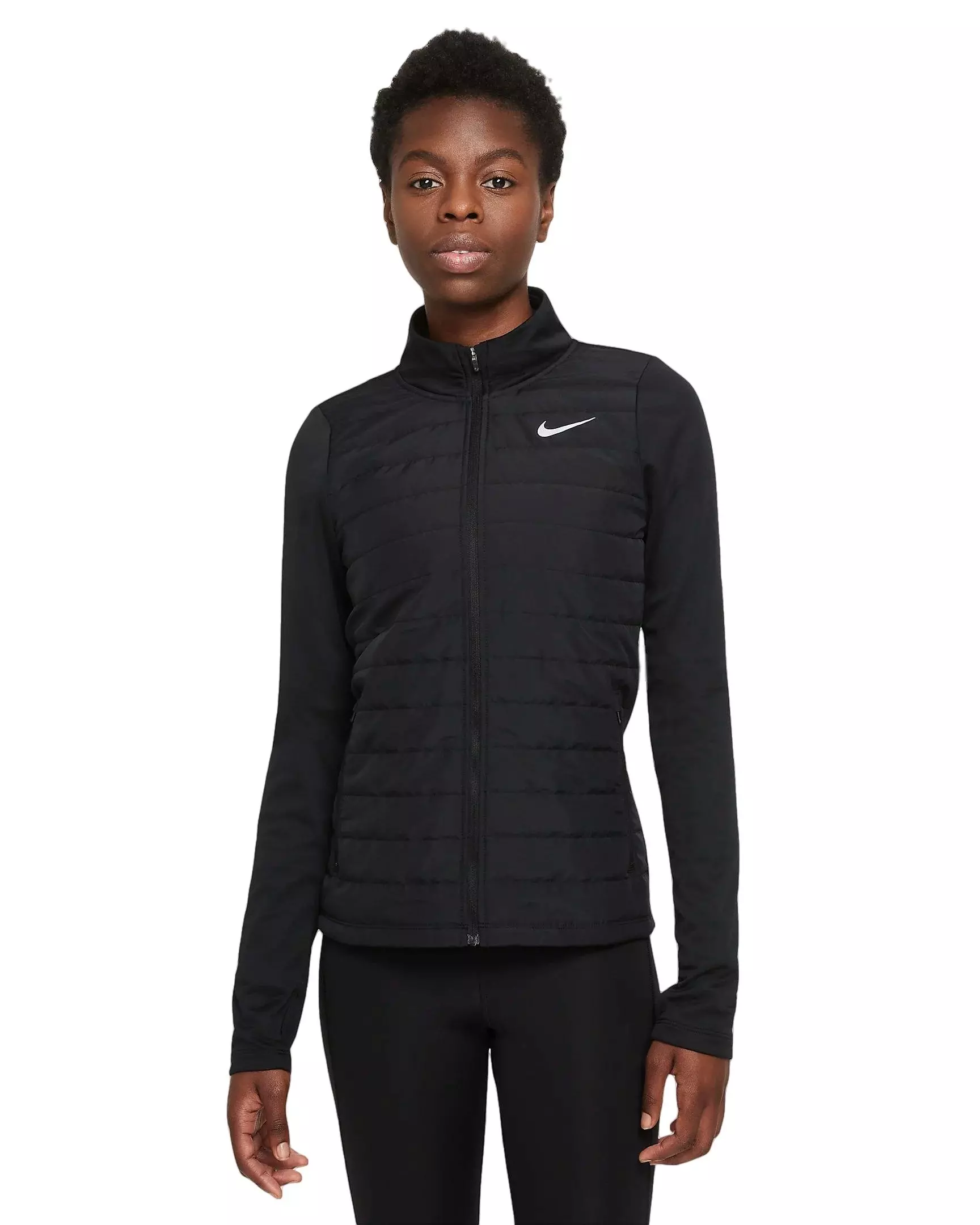 Nike Women s Therma FIT Essential Filled Running Jacket Black Hibbett